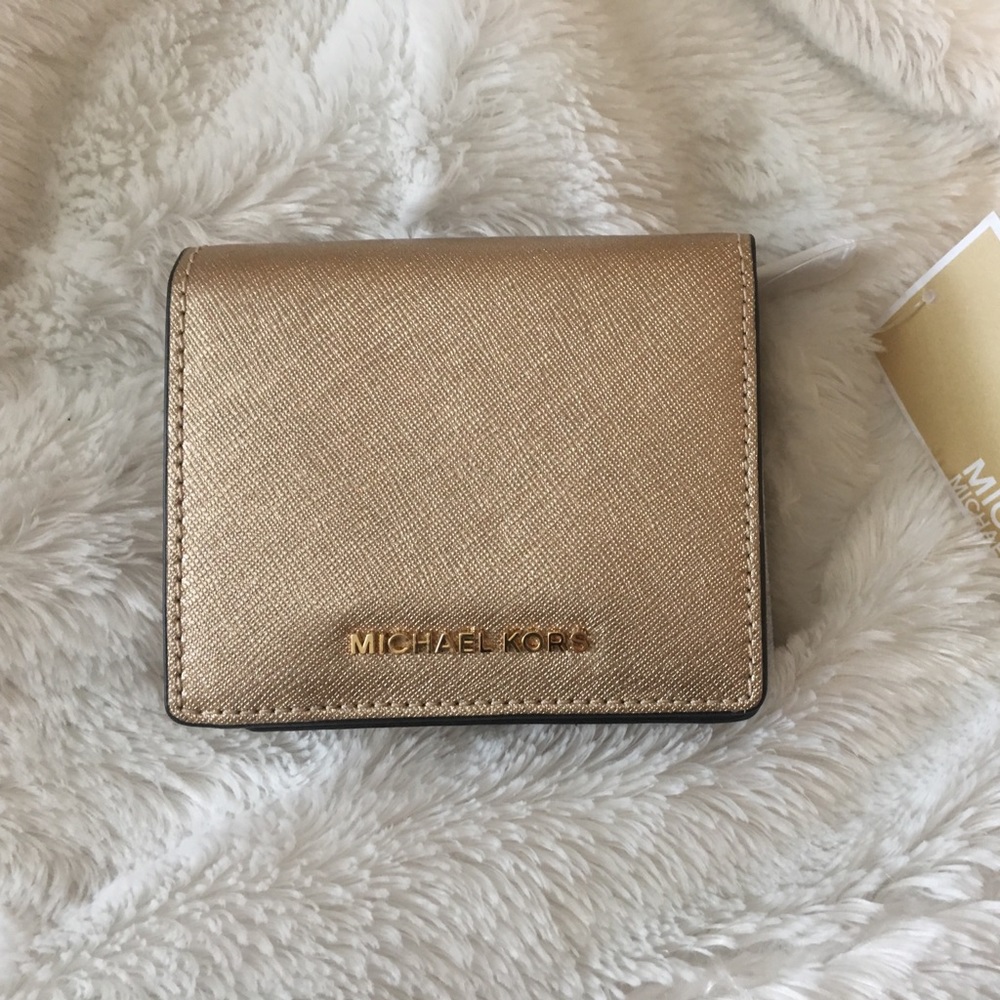 Michael kors gold wallet